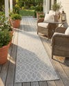 Savannah Pergola Collection Area Rug -  Pavilion (Light Gray) Runner Light Gray  lifestyle 31