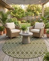 Urban Oasis Rugs Collection Area Rug -  Boulevard (Green) Oval Green  lifestyle 17