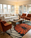 Outdoor Marrakesh Collection Area Rug -  Tetouan Square Multi  lifestyle 70