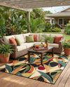 Seaside Blooms Collection Area Rug -  Tivoli Rectangle Multi  lifestyle 12