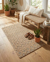 Garden Lattice Charm Collection Area Rug -  Pergola (Beige) Rectangle Beige  lifestyle 8