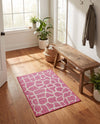 Savannah Escape Collection Area Rug -  Rainforest Rectangle Magenta  lifestyle 67