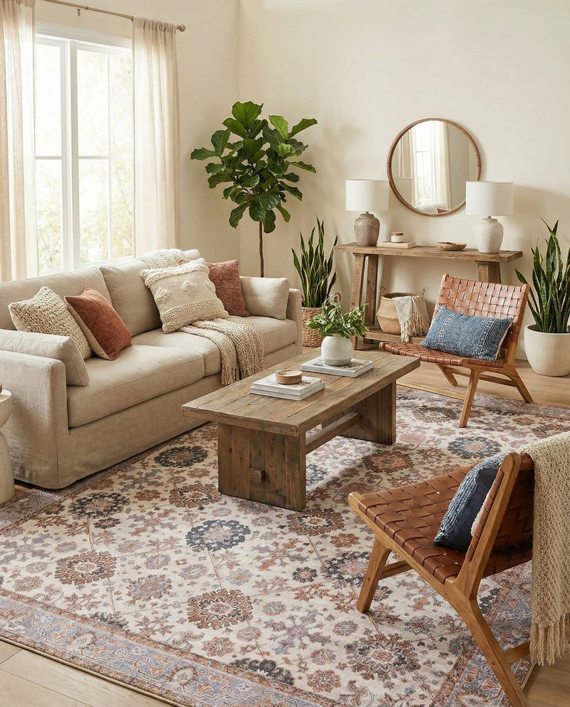 Heritage Elegance Collection Area Rug -  Himeji Rectangle Ivory  lifestyle 22