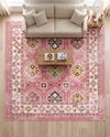 Copenhagen Comfort Collection Area Rug -  Sønderborg Square Rose  lifestyle 58