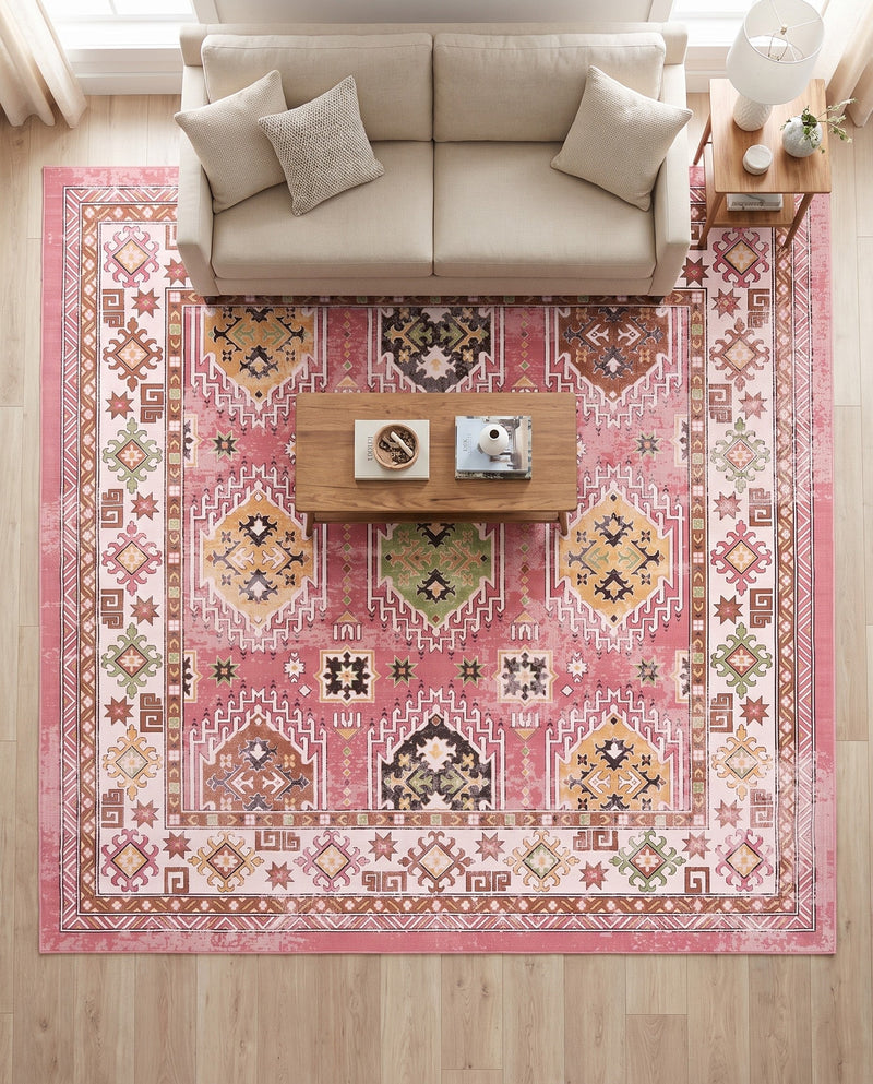 Copenhagen Comfort Collection Area Rug -  Sønderborg Square Rose  lifestyle 58