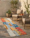 Urban Terrace Collection Area Rug -  Arbour Runner Multi  lifestyle 71