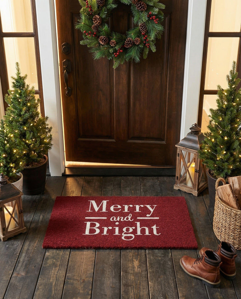 Threshold Welcome Collection Area Rug -  Oasis Rectangle Dark Red  lifestyle 3