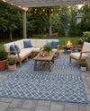 Savannah Pergola Collection Area Rug -  Pergola (Blue) Rectangle Blue  lifestyle 11