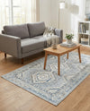 Savannah Elegance Collection Area Rug -  Tybee (Aqua Blue) Rectangle Aqua Blue  lifestyle 30