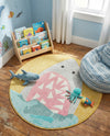 Wonder Tykes Collection Area Rug -  Whimsical Round Yellow  lifestyle 38