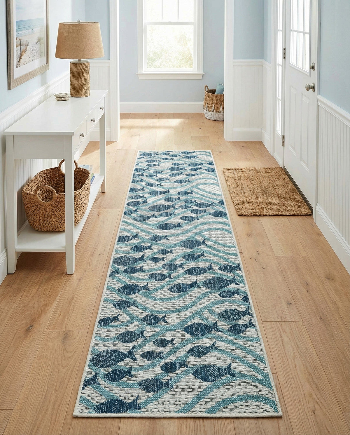 Seaside Haven Rugs Collection Area Rug -  Harbor Runner Blue  lifestyle 52