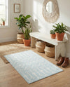 Marrakech Lattice Collection Area Rug - Medina (Light Blue) Rectangle Light Blue  lifestyle 11