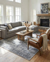 Coastal Manor Collection Area Rug -  Marina Rectangle Blue Gray  lifestyle 43