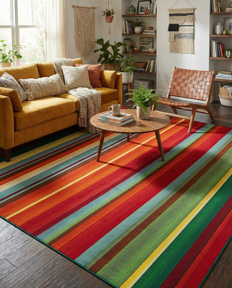 Urban Terrace Collection Area Rug -  Canopy Rectangle Multi  lifestyle 4