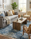 Tranquil Tides Shag Collection Area Rug -  Azure Rectangle Blue  lifestyle 28
