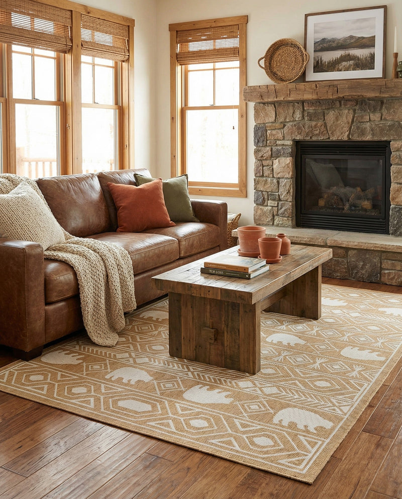 Mesa Oasis Rugs Collection Area Rug - Sundown Rectangle Taupe  lifestyle 29