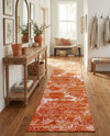 Riviera Elegance Collection Area Rug -  Monaco (Orange) Runner Orange  lifestyle 50