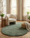 Alpine Plush Collection Area Rug -  Cortina (Sage) Oval Sage  lifestyle 32