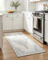 Heritage Elegance Collection Area Rug -  Winterthur (white Gray) Runner white Gray  lifestyle 47