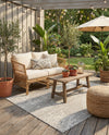 Desert Nomad Terrace Collection Area Rug - Sahara (Gray) Rectangle Gray  lifestyle 10