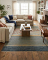 Zagros Oasis Collection Area Rug -  Kermanshah Rectangle Blue  lifestyle 17