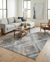 Aegean Elegance Collection Area Rug -  Rhodes Rectangle Gray Cream  lifestyle 6