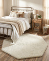 Plush Oasis Collection Area Rug - Serenity (Snow White) Octagon Snow White  lifestyle 57