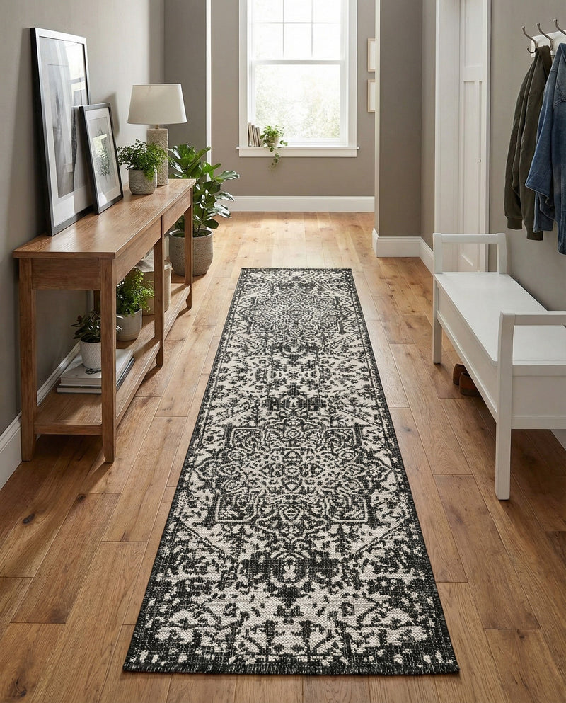 Urban Oasis Rugs Collection Area Rug -  Penthouse (Charcoal Gray) Runner Charcoal Gray  lifestyle 24