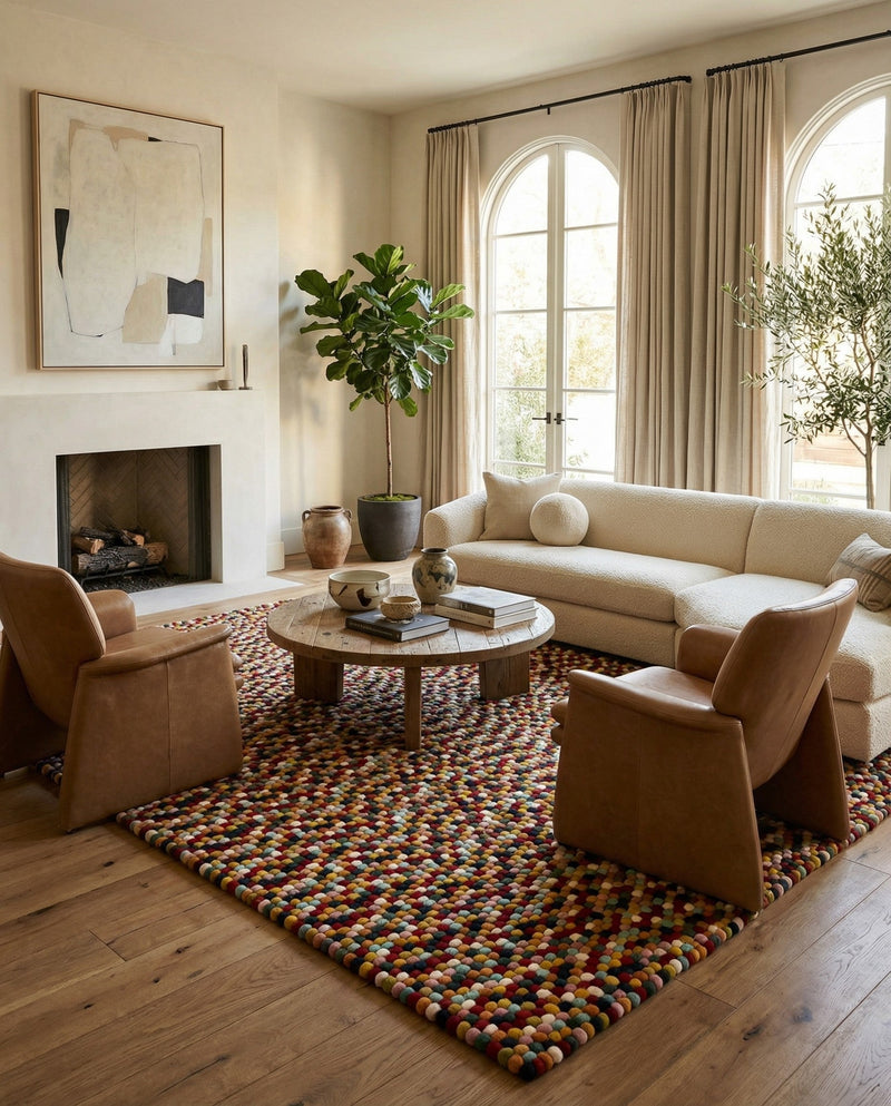 Woolen Sphere Collection Area Rug - Orbsburg (Multi) Rectangle Multi  lifestyle 17