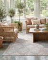 Aegean Elegance Washables Collection Area Rug -  Tinos Rectangle Rose Pink  lifestyle 28