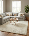 Eternal Plush Oasis Collection Area Rug -  Tranquility (Pearl) Rectangle Pearl  lifestyle 9