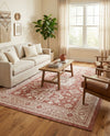 Tribal Terrace Treasures Collection Area Rug -  Incan Isle (Rust Red) Rectangle Rust Red  lifestyle 19
