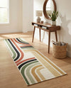 Urban Terrace Collection Area Rug -  Piazza Runner Multi  lifestyle 48