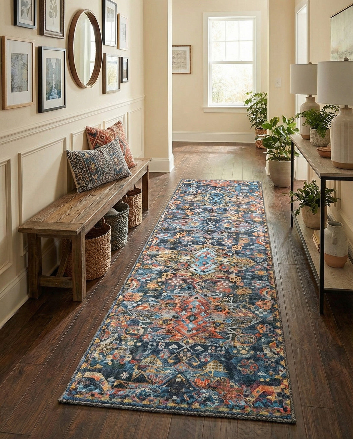 Heritage Elegance Collection Area Rug -  Potala Runner Multi  lifestyle 86