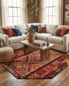 Safari Escape Rugs Collection Area Rug -  Kalahari Octagon Multi  lifestyle 44
