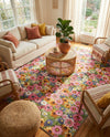 Seaside Blooms Collection Area Rug -  Marseilles Rectangle Multi  lifestyle 46