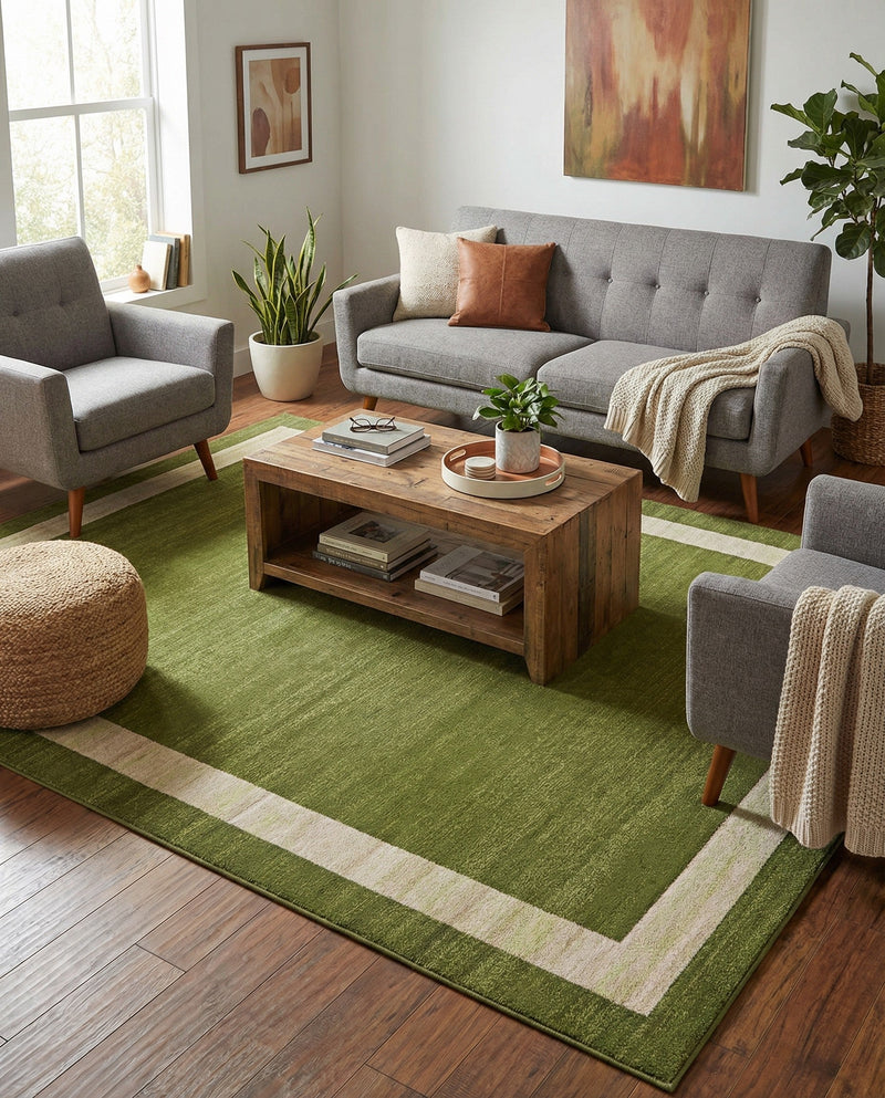 Studio Haven Collection Area Rug -  Alcove (Green) Rectangle Green  lifestyle 18