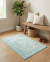 Georgetown Rugs Collection Area Rug - Dupont (Aqua) Rectangle Aqua  lifestyle 7