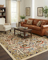 Tabriz Tapestry Collection Area Rug - Sahand (Cream) Rectangle Cream  lifestyle 19