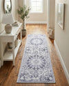 Baroque Era Collection Area Rug - Versailles (Light Gray) Runner Light Gray  lifestyle 18