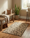 Sahara Sands Collection Area Rug -  Buto Rectangle Brown  lifestyle 15