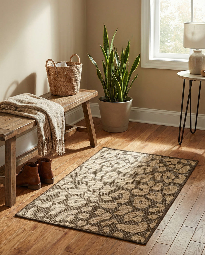 Sahara Sands Collection Area Rug -  Buto Rectangle Brown  lifestyle 15