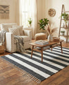 Tassel Trail Collection Area Rug - Pathway (Navy Blue) Rectangle Navy Blue  lifestyle 15