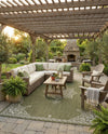 Patio Heritage Collection Area Rug -  Charleston (Green) Rectangle Green  lifestyle 23