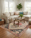 Patio Heritage Collection Area Rug -  Meadow Rectangle Multi  lifestyle 25