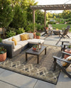 Urban Terrace Collection Area Rug -  Loft Rectangle Charcoal  lifestyle 37