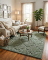 Trellis Haven Collection Area Rug -  Havencrest Rectangle Green  lifestyle 11