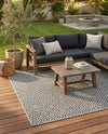 Urban Oasis Rugs Collection Area Rug -  Rooftop (Charcoal Gray) Rectangle Charcoal Gray  lifestyle 32