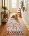 Mediterranean Lattice Collection Area Rug -  Casablanca (Ivory Multi) Runner Ivory Multi  lifestyle 88