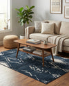 Metro Heights Collection Area Rug -  Madison Rectangle Navy Blue  lifestyle 13